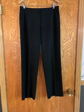 Trina Turk Black Straight-Leg Trousers